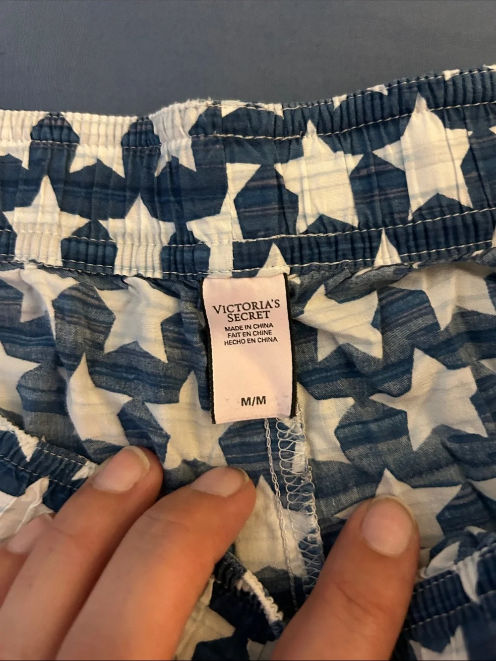 Victoria's Secret Navy & White Star Lounge Shorts